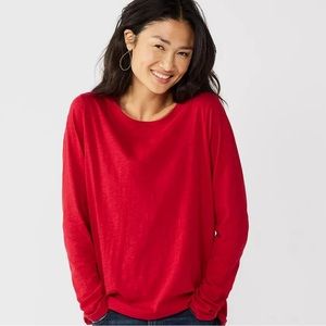NEW Sonoma The Everyday Tee Crewneck Long Sleeve